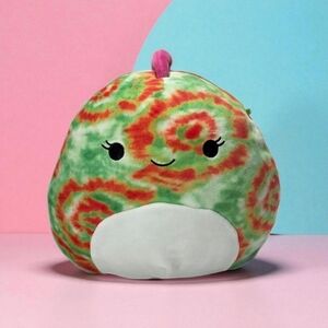 Squishmallow WINIFRED The Tie-Dye Chameleon 6in Plush Green Orange Tie-dye